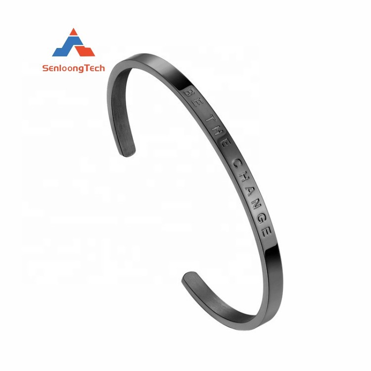 metal bracelet with custom logo