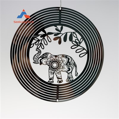 에칭 된 금속 장식 바람 방사선